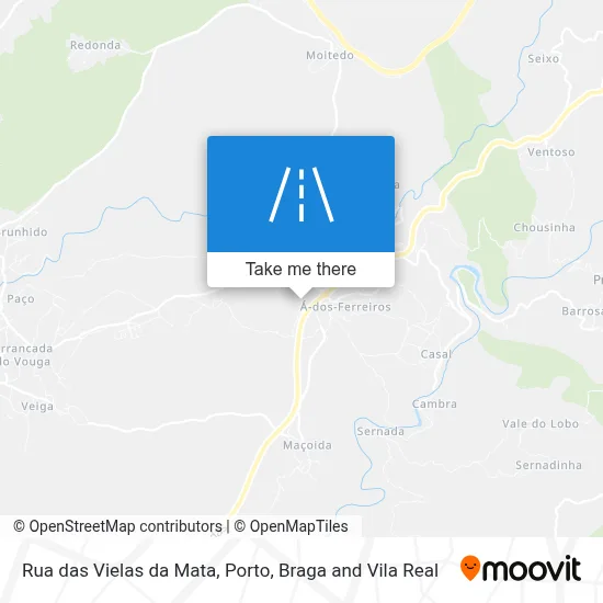 Rua das Vielas da Mata map