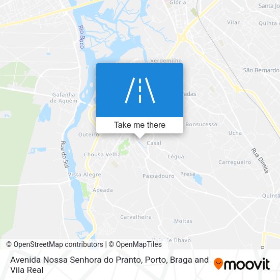 Avenida Nossa Senhora do Pranto map