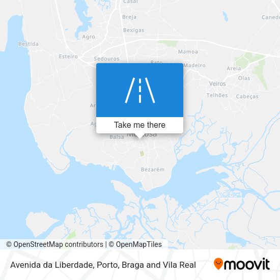 Avenida da Liberdade mapa