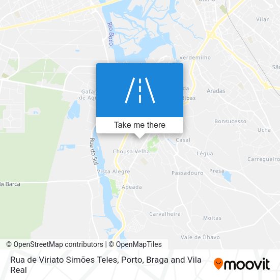 Rua de Viriato Simões Teles map