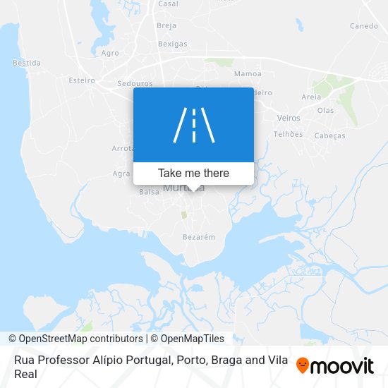 Rua Professor Alípio Portugal mapa