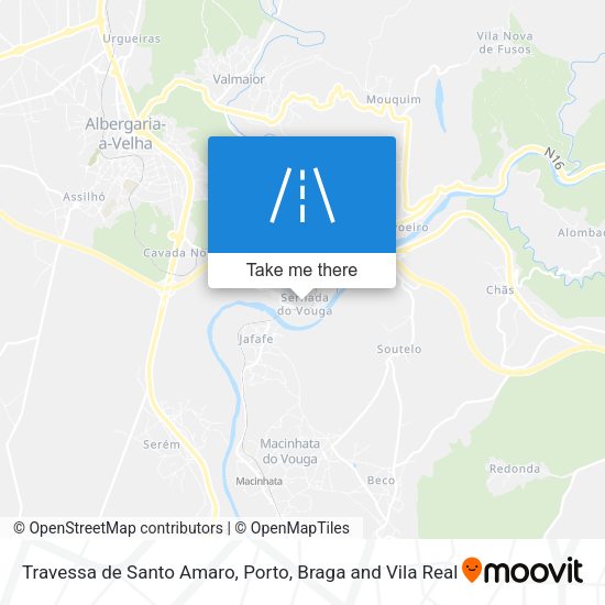Travessa de Santo Amaro mapa