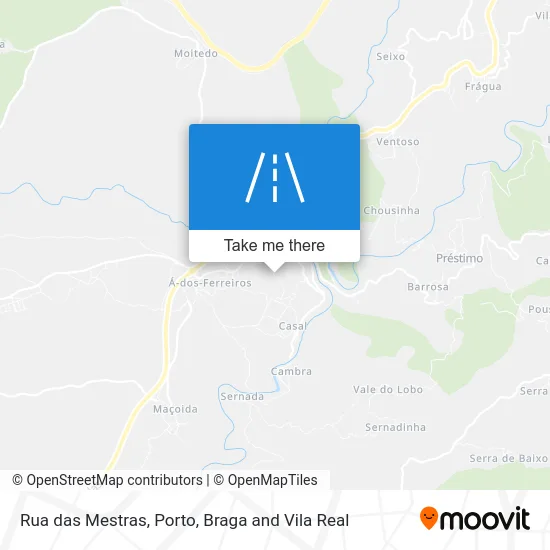 Rua das Mestras map