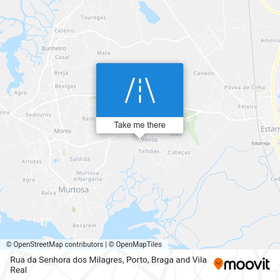 Rua da Senhora dos Milagres map