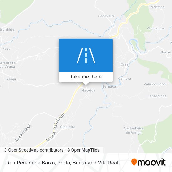 Rua Pereira de Baixo mapa