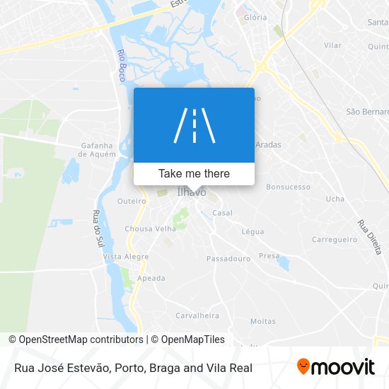 Rua José Estevão mapa
