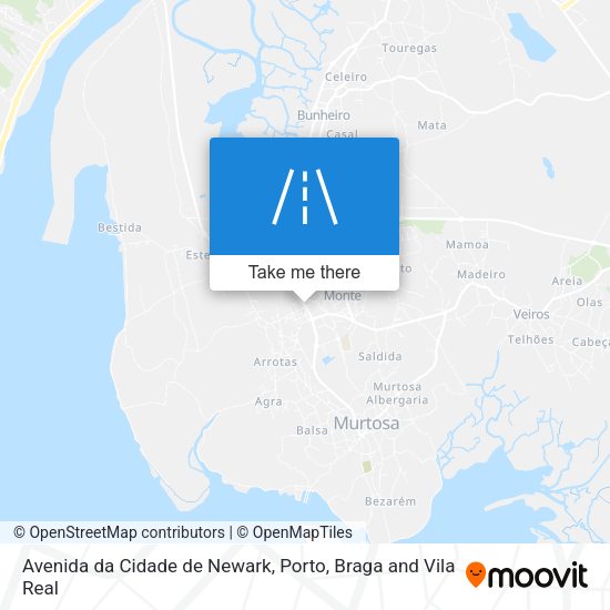 Avenida da Cidade de Newark map