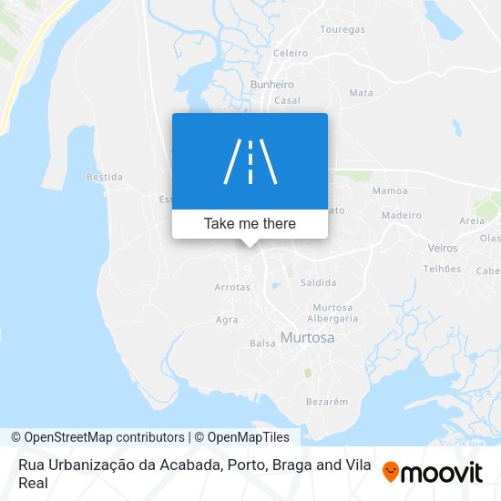 Rua Urbanização da Acabada map
