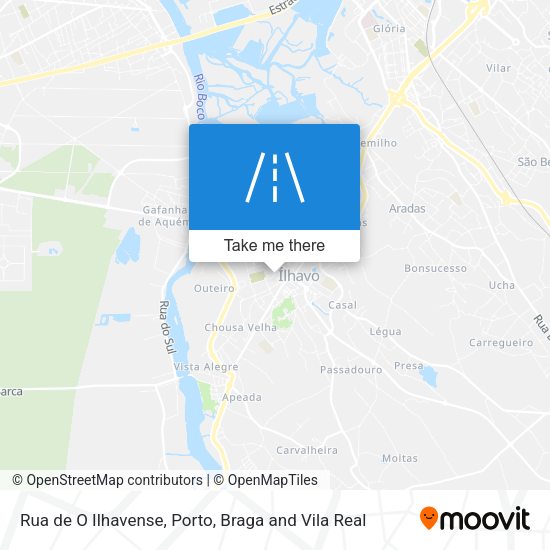 Rua de O Ilhavense mapa