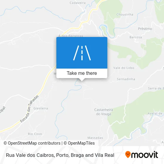 Rua Vale dos Caibros map