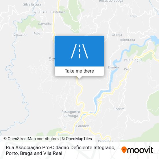 Rua Associação Pró-Cidadão Deficiente Integrado map