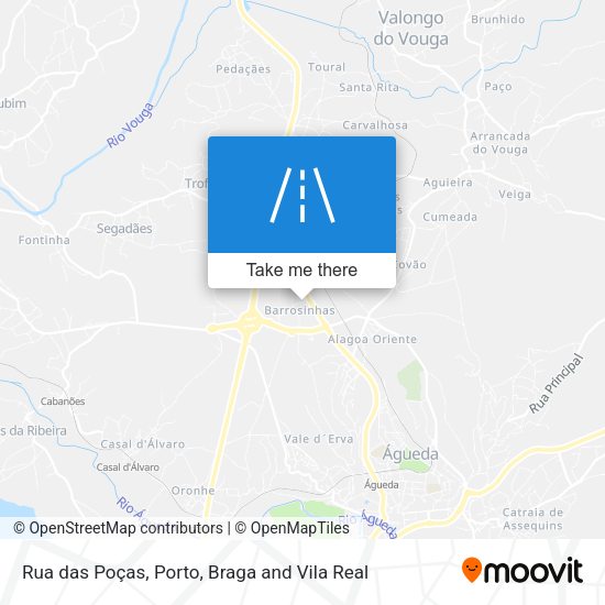 Rua das Poças map