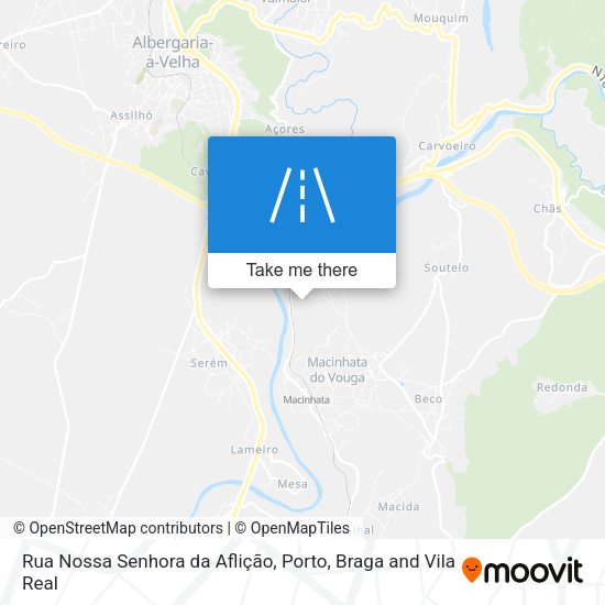 Rua Nossa Senhora da Aflição map