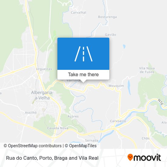 Rua do Canto map