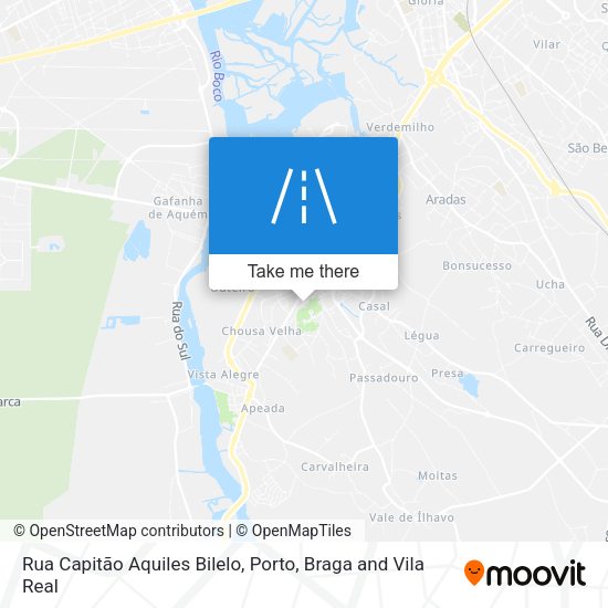 Rua Capitão Aquiles Bilelo mapa