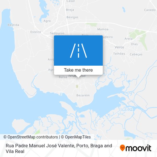 Rua Padre Manuel José Valente mapa