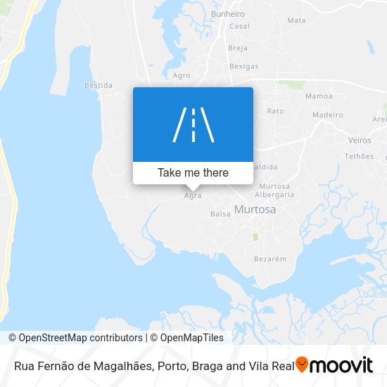 Rua Fernão de Magalhães mapa