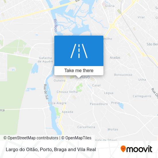 Largo do Oitão mapa
