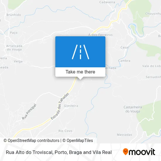 Rua Alto do Troviscal map