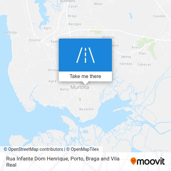 Rua Infante Dom Henrique map