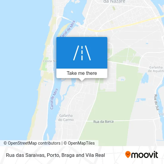 Rua das Saraivas map