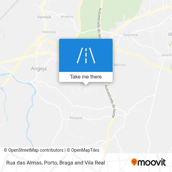 Rua das Almas map