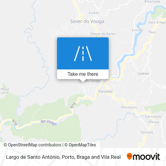 Largo de Santo António mapa