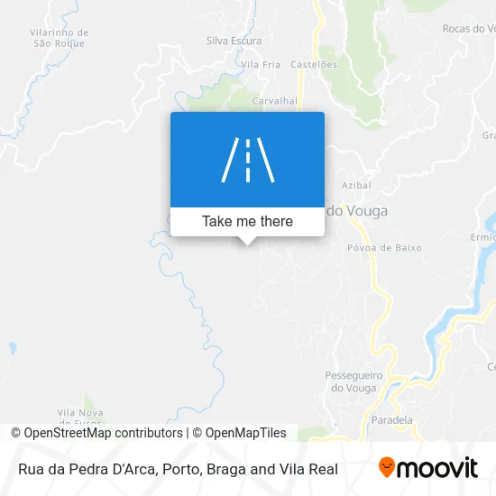 Rua da Pedra D'Arca map