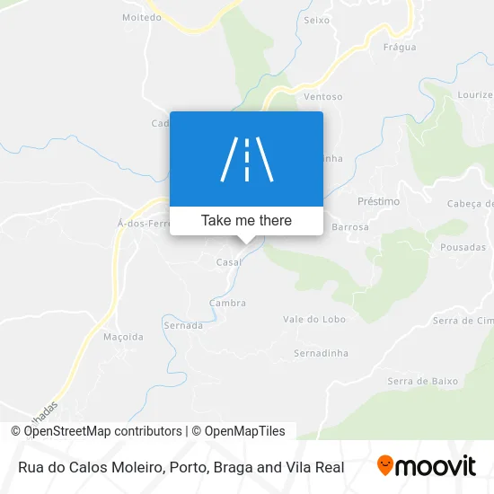 Rua do Calos Moleiro map