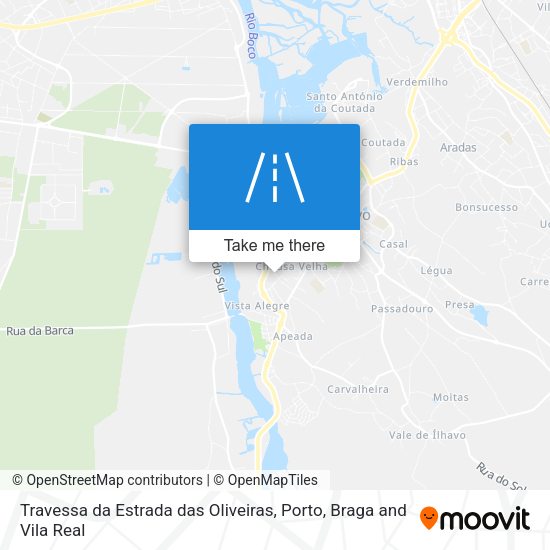 Travessa da Estrada das Oliveiras map