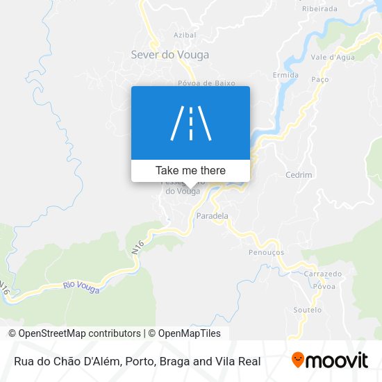 Rua do Chão D'Além mapa