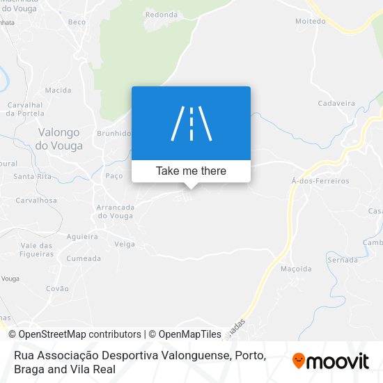 Rua Associação Desportiva Valonguense map