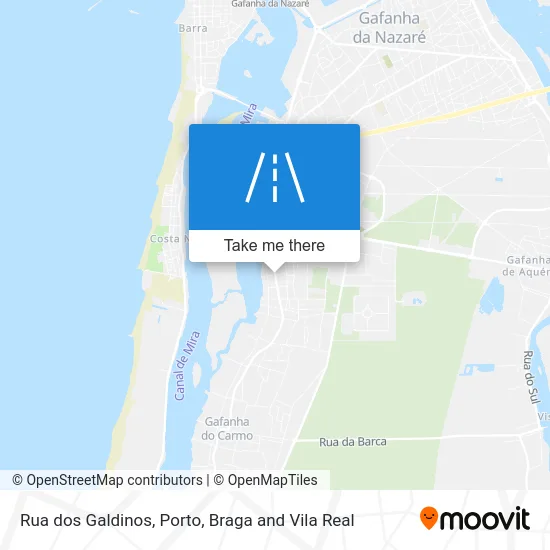 Rua dos Galdinos map