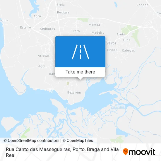 Rua Canto das Massegueiras map