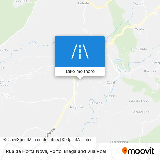 Rua da Horta Nova map