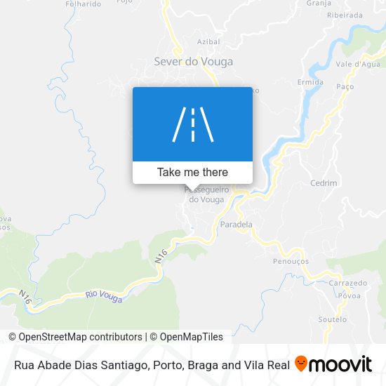Rua Abade Dias Santiago mapa