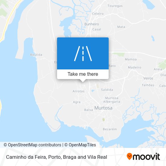 Caminho da Feira mapa