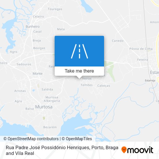 Rua Padre José Possidónio Henriques mapa