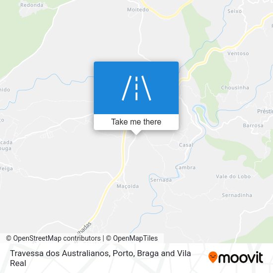 Travessa dos Australianos map