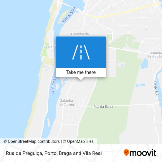 Rua da Preguiça map