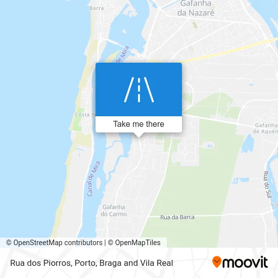 Rua dos Piorros map
