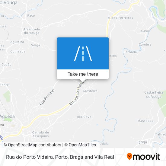 Rua do Porto Videira mapa