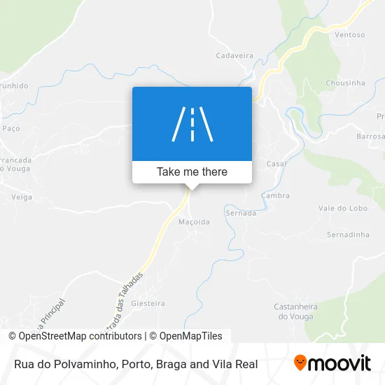Rua do Polvaminho map