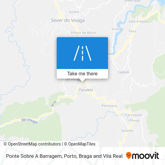 Ponte Sobre A Barragem mapa