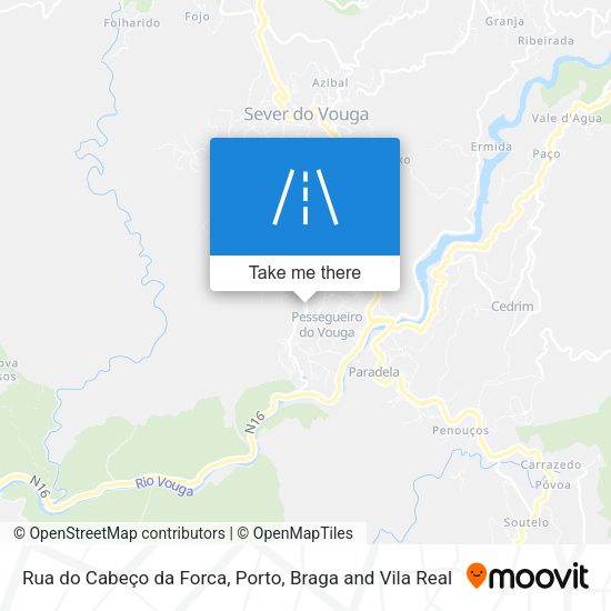Rua do Cabeço da Forca mapa