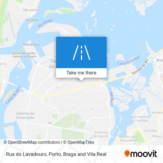 Rua do Lavadouro mapa