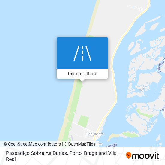 Passadiço Sobre As Dunas map