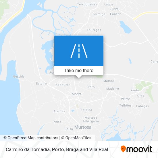 Carreiro da Tomadia mapa