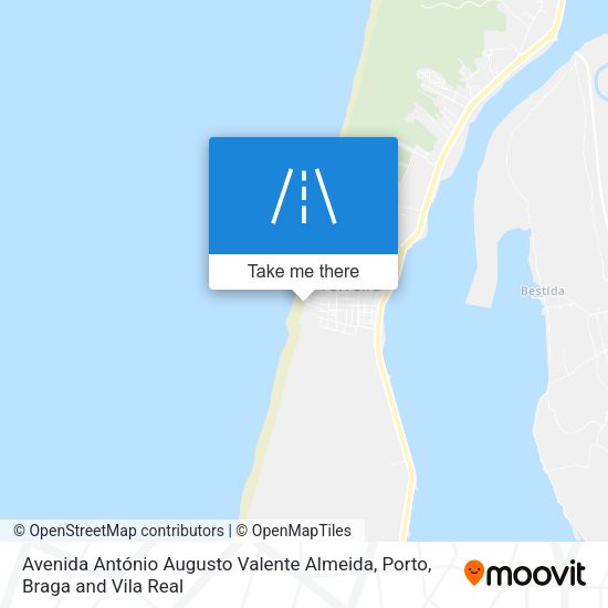 Avenida António Augusto Valente Almeida mapa