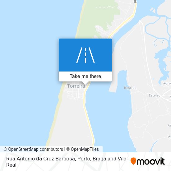 Rua António da Cruz Barbosa mapa